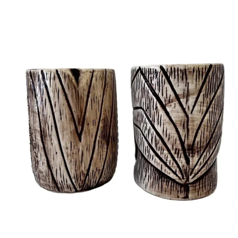 Collectibles Tiki Mugs (2) tiki toscano Lono & Kanaloa Ceramic Pair.